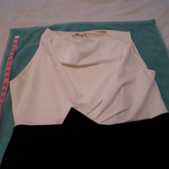 VfEmage Classy White & Black Dress - Picture 8 of 9